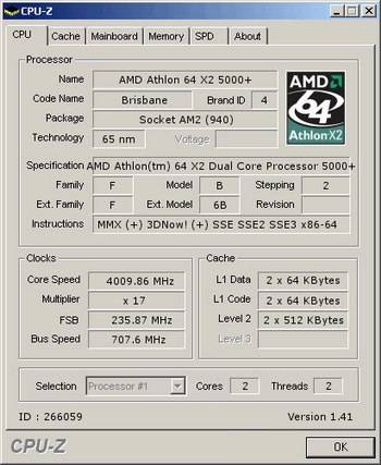 65 nm AMD @ 4 Ghz